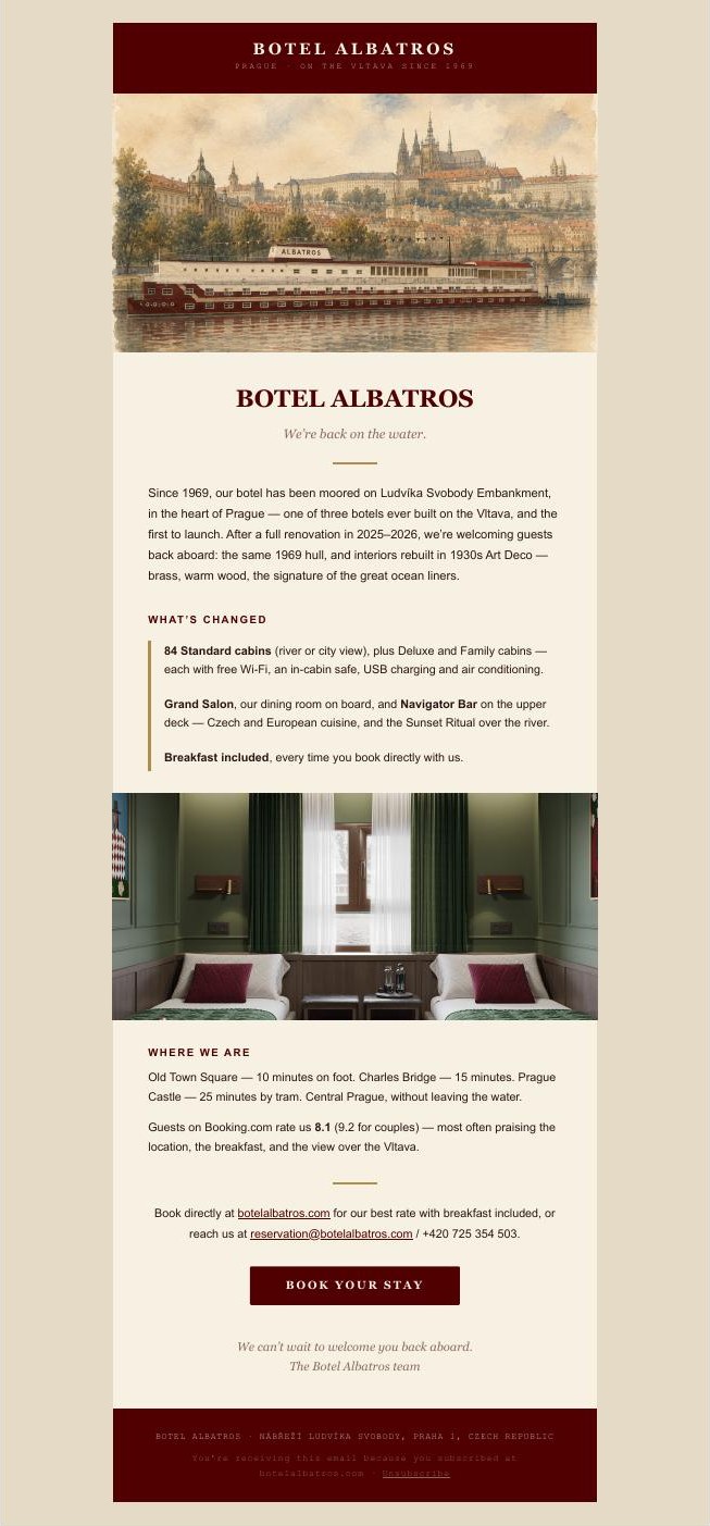 Reopening newsletter